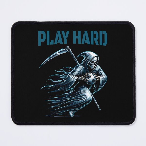 Item preview, Play Hard - The Grim Reaper Plays Football designed and sold by ReneMM.