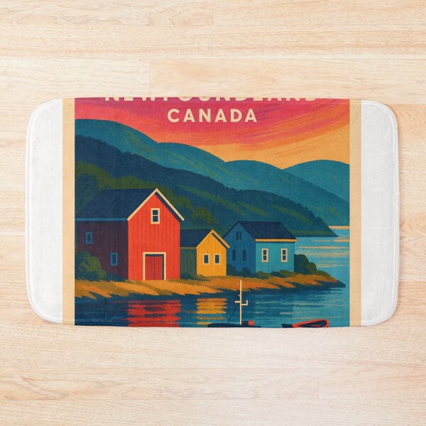 Item preview, Dildo Newfoundland Canada Fishing Village Waterfront with Boats and Cabins designed and sold by Places On Earth.