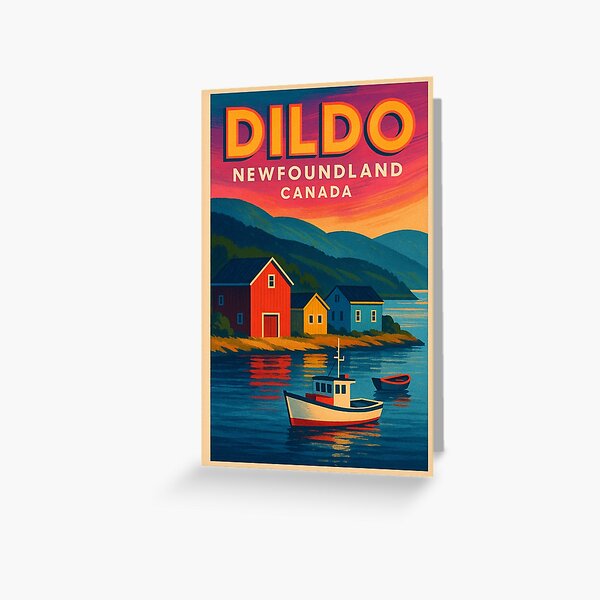 Item preview, Dildo Newfoundland Canada Fishing Village Waterfront with Boats and Cabins designed and sold by Places On Earth.