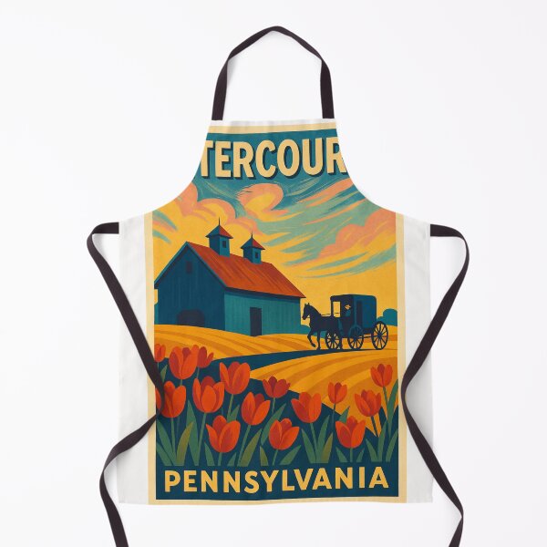 Item preview, Intercourse Pennsylvania Amish Country with Tulip Fields and Barns designed and sold by Places On Earth.