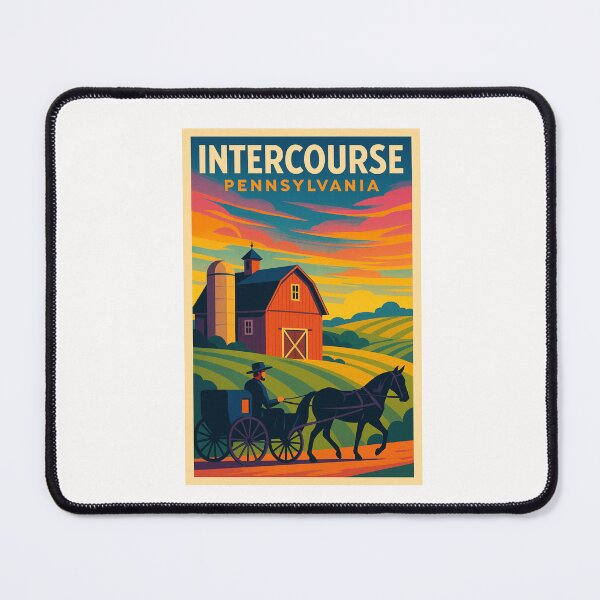 Item preview, Intercourse Pennsylvania Countryside Barns and Horse Buggy in Lancaster County USA designed and sold by Places On Earth.