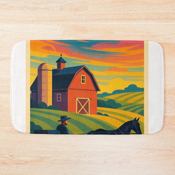 Item preview, Intercourse Pennsylvania Countryside Barns and Horse Buggy in Lancaster County USA designed and sold by Places On Earth.