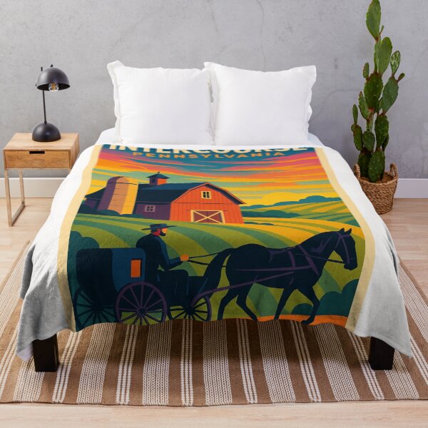 Item preview, Intercourse Pennsylvania Countryside Barns and Horse Buggy in Lancaster County USA designed and sold by Places On Earth.