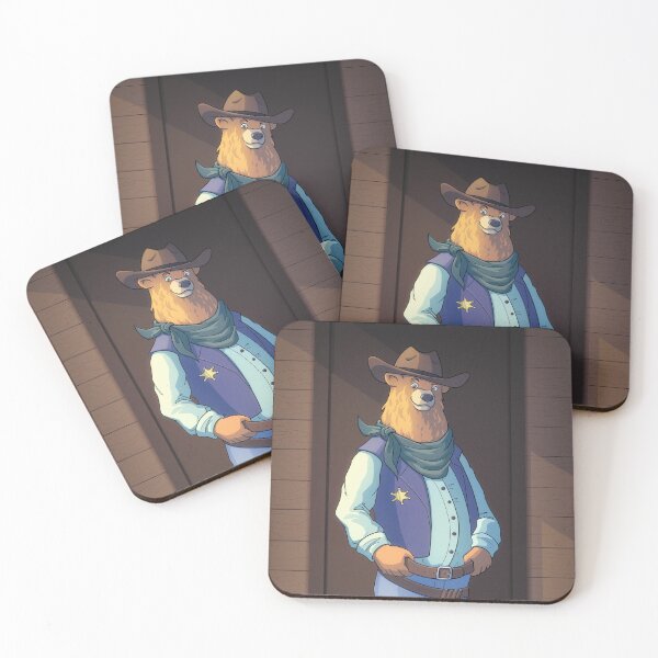 Item preview, Anthropomorphic Bear Sheriff designed and sold by Nayla-art.