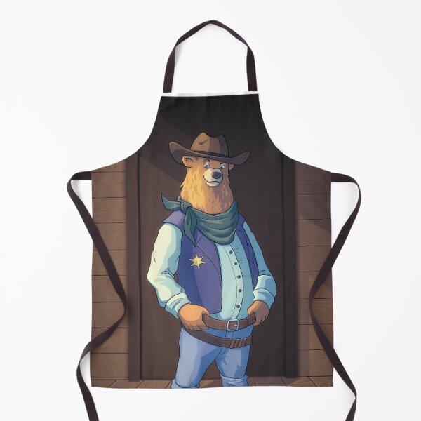 Item preview, Anthropomorphic Bear Sheriff designed and sold by Nayla-art.