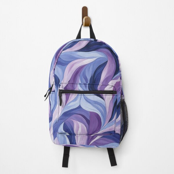 Item preview, Purple and Blue Abstract Wavy Lines Pattern designed and sold by SylvieVibes.