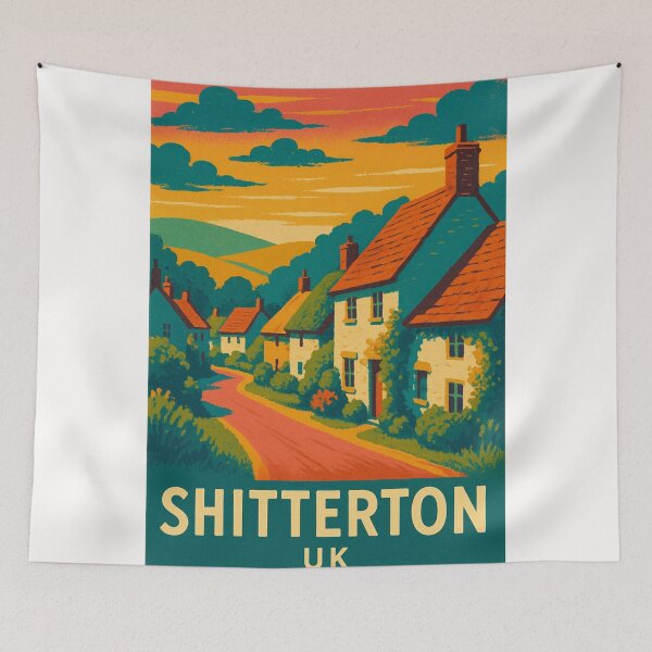 Item preview, Shitterton Dorset England Traditional English Village with Scenic Hills designed and sold by Places On Earth.