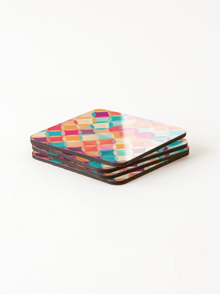 Thumbnail 4 of 5, Coasters (Set of 4), Moving Circles II - Raloel designed and sold by Raloel.