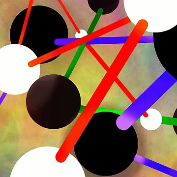 Artwork thumbnail, Molecules In Motion by Cosmic Vox Design