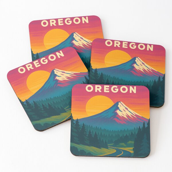 Item preview, Boring Oregon Mount Hood Scenic Forest View at Sunset in Clackamas County USA designed and sold by Places On Earth.