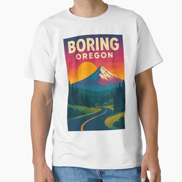 Item preview, Boring Oregon Mount Hood Scenic Forest View at Sunset in Clackamas County USA designed and sold by Places On Earth.