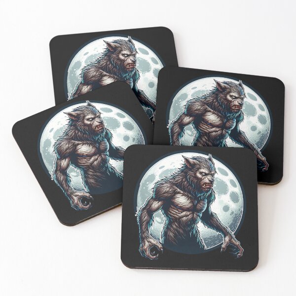 Item preview, Werewolf in the full moon cool horror design designed and sold by ReneMM.