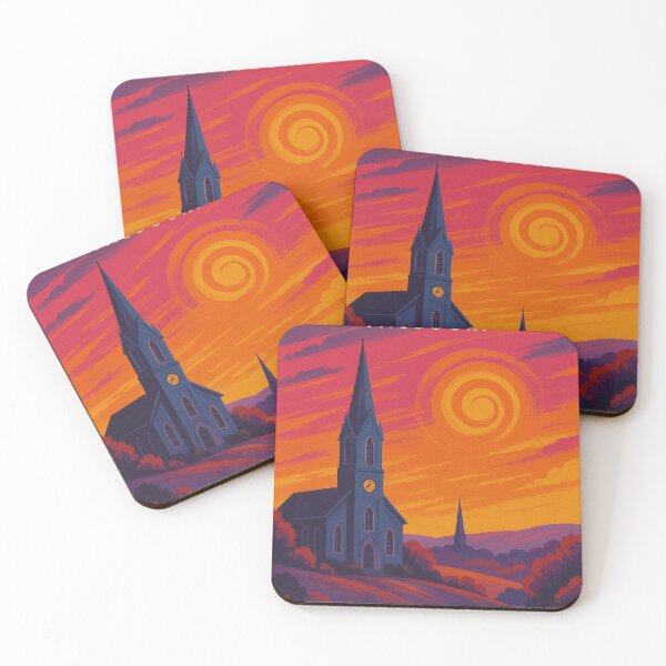 Item preview, Frankenstein Missouri Church Sunset Scene in Osage County USA designed and sold by Places On Earth.