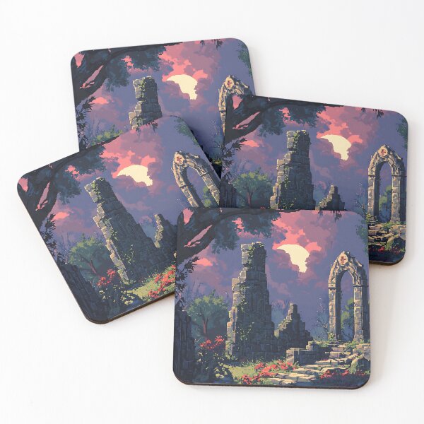 Item preview, Dark Fantasy Pixel Art: Gothic 8-bit Landscape designed and sold by bapupa.