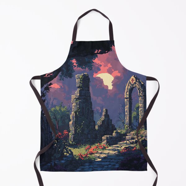 Item preview, Dark Fantasy Pixel Art: Gothic 8-bit Landscape designed and sold by bapupa.