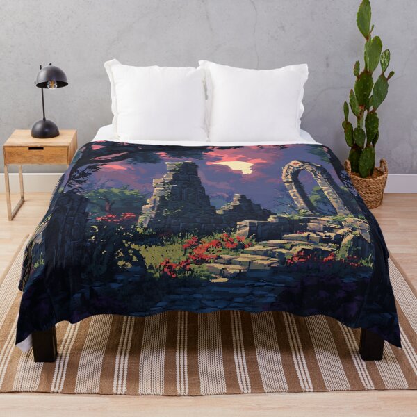 Item preview, Dark Fantasy Pixel Art: Gothic 8-bit Landscape designed and sold by bapupa.