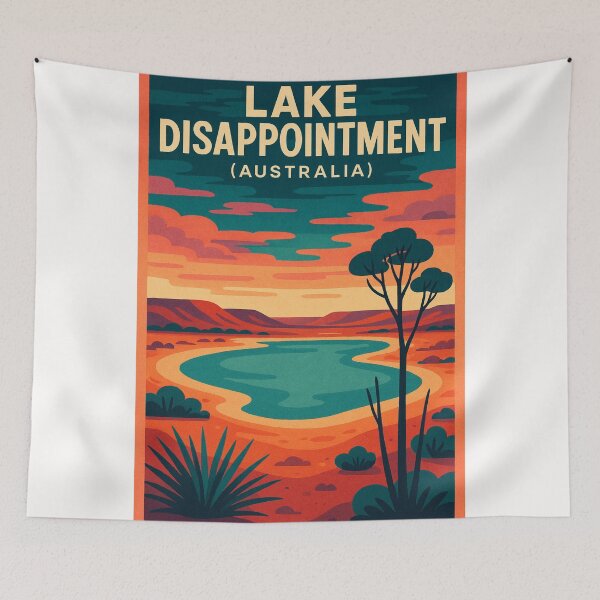 Item preview, Lake Disappointment Western Australia Remote Outback Salt Lake Landscape designed and sold by Places On Earth.