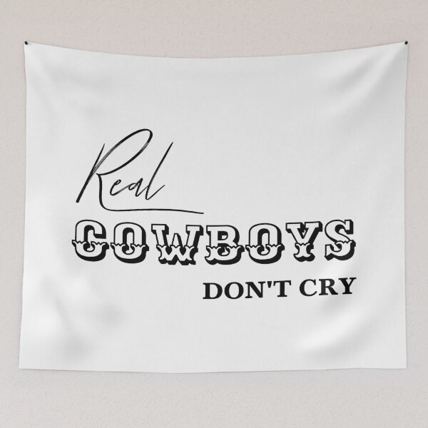 Item preview, Real Cowboys Don’t Cry, Unique designed and sold by villacreativa.