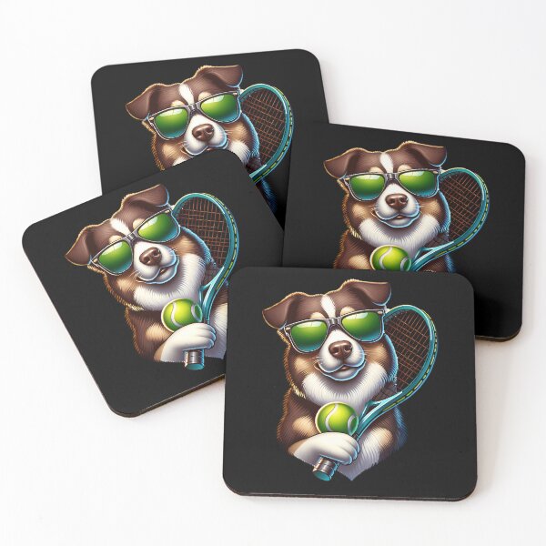 Item preview, Cool dog playing tennis. designed and sold by ReneMM.