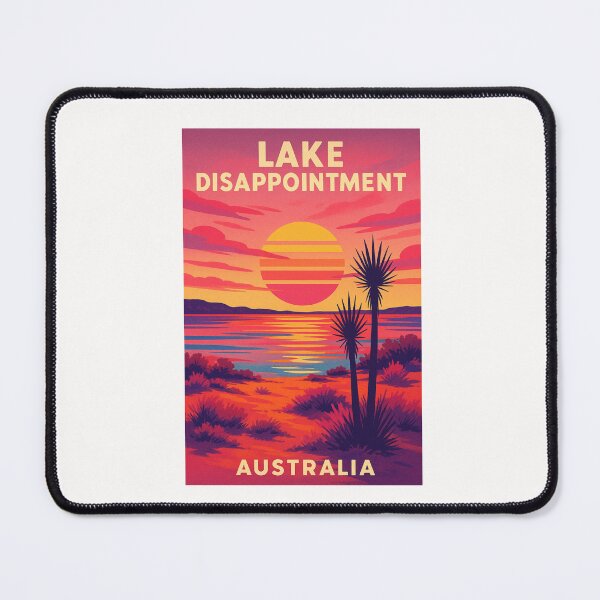 Item preview, Lake Disappointment Western Australia Sunset over Desert Salt Lake Region designed and sold by Places On Earth.