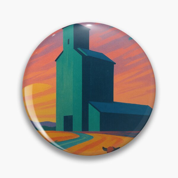 Item preview, Hooker Oklahoma Grain Elevator and Sunset Prairie Landscape in Texas County USA designed and sold by Places On Earth.