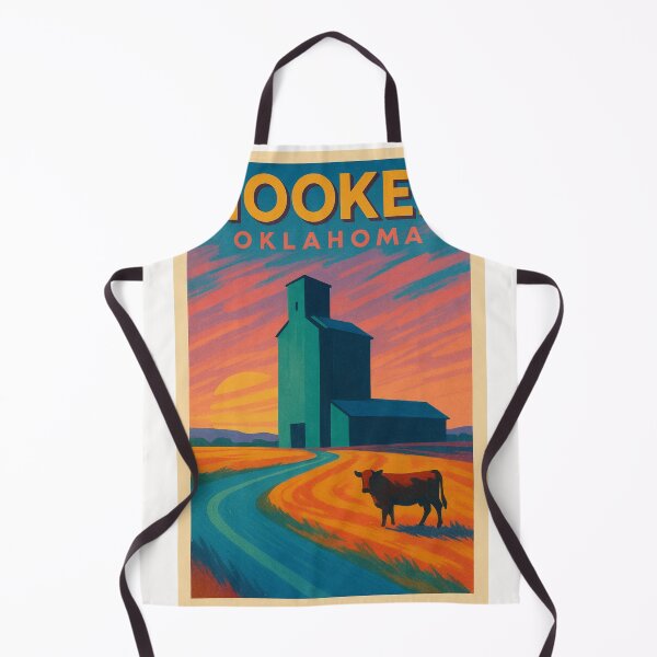 Item preview, Hooker Oklahoma Grain Elevator and Sunset Prairie Landscape in Texas County USA designed and sold by Places On Earth.