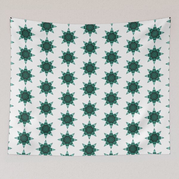 Item preview, Cyan Snowflake - Eight-Pointed designed and sold by SCArtAndGames.