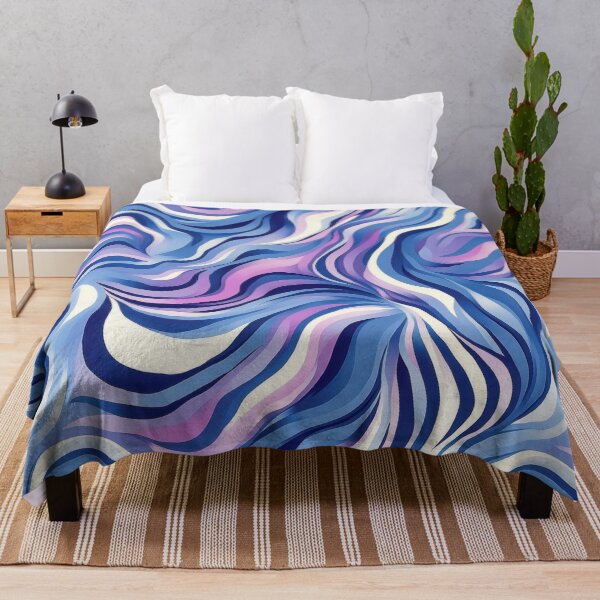 Item preview, Purple Abstract Wavy Lines Pattern designed and sold by SylvieVibes.