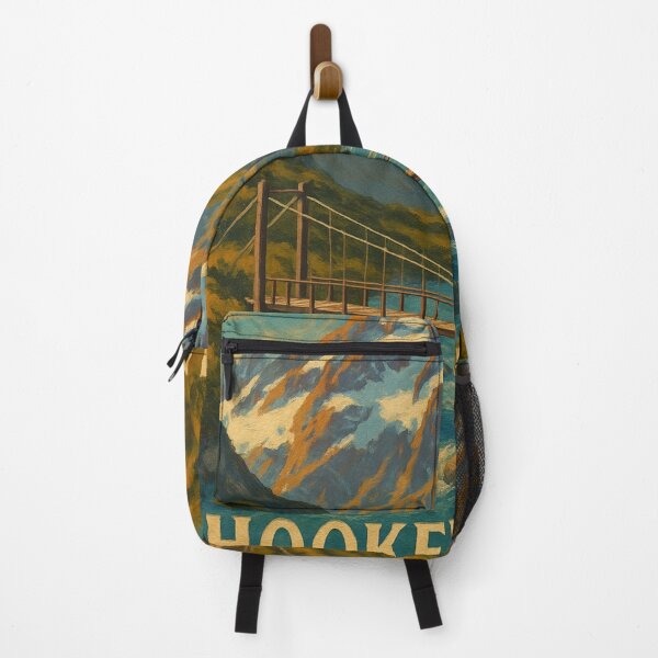 Item preview, Hooker Valley New Zealand Mount Cook View with Alpine Bridge and River Trail designed and sold by Places On Earth.