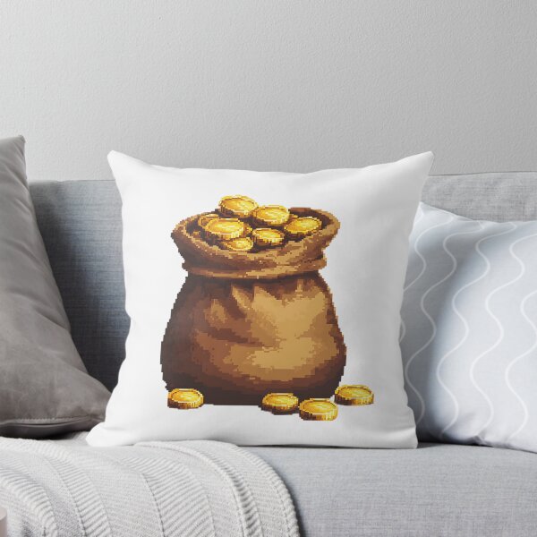 Item preview, Retro Pixel Art: 8-bit Gold Coins designed and sold by bapupa.