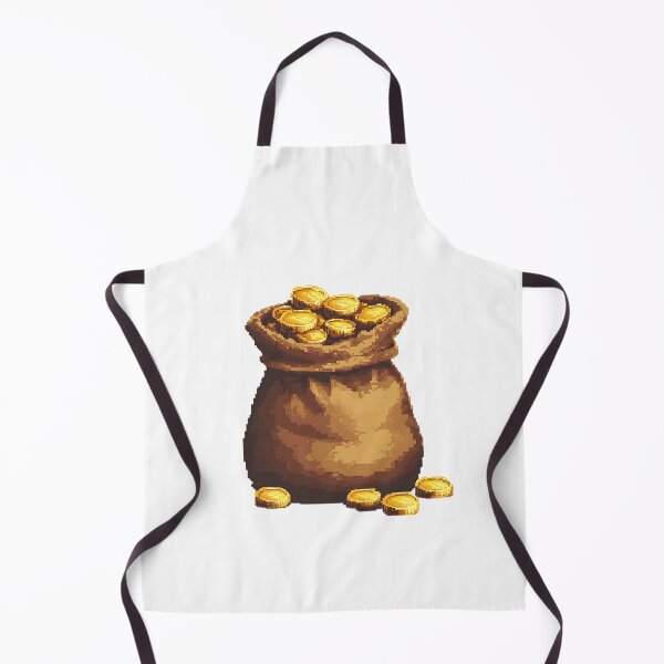 Item preview, Retro Pixel Art: 8-bit Gold Coins designed and sold by bapupa.
