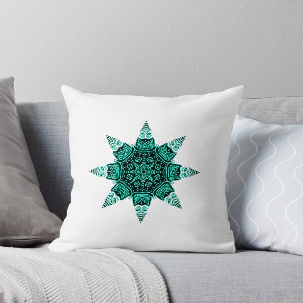 Item preview, Cyan Snowflake - Eight-Pointed designed and sold by SCArtAndGames.