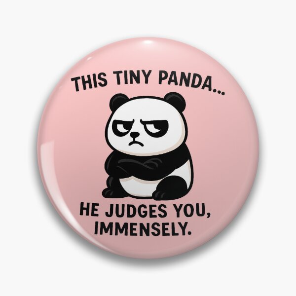Item preview, grumpy panda judgment designed and sold by TSQ.
