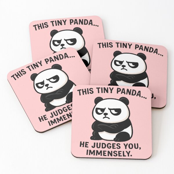 Item preview, grumpy panda judgment designed and sold by TSQ.