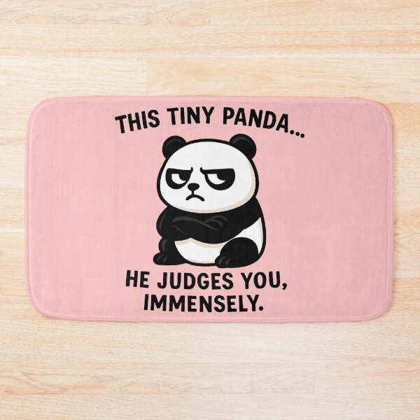 Item preview, grumpy panda judgment designed and sold by TSQ.