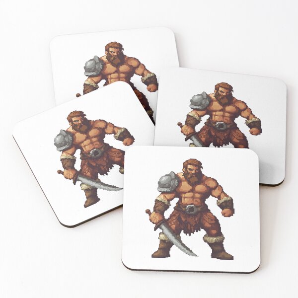 Item preview, Retro Pixel Art: Pixelated Barbarian designed and sold by bapupa.