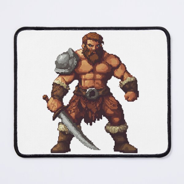 Item preview, Retro Pixel Art: Pixelated Barbarian designed and sold by bapupa.