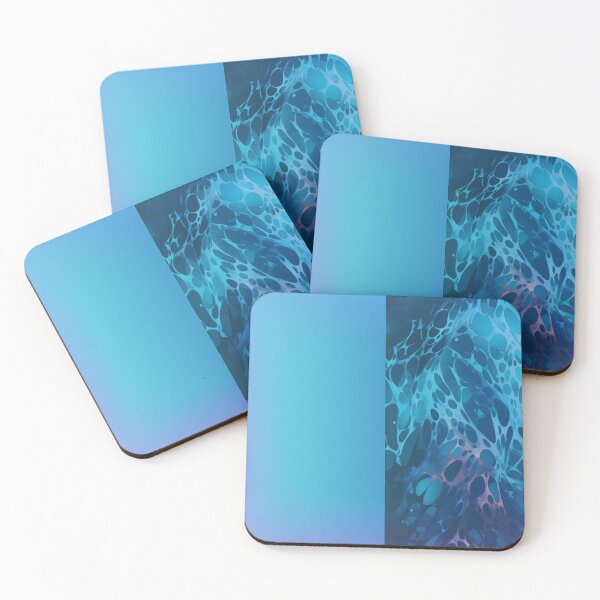 Item preview, Half Modern Aqua colored Animal Print, Half Solid Shading designed and sold by BeHappyGoLucky.