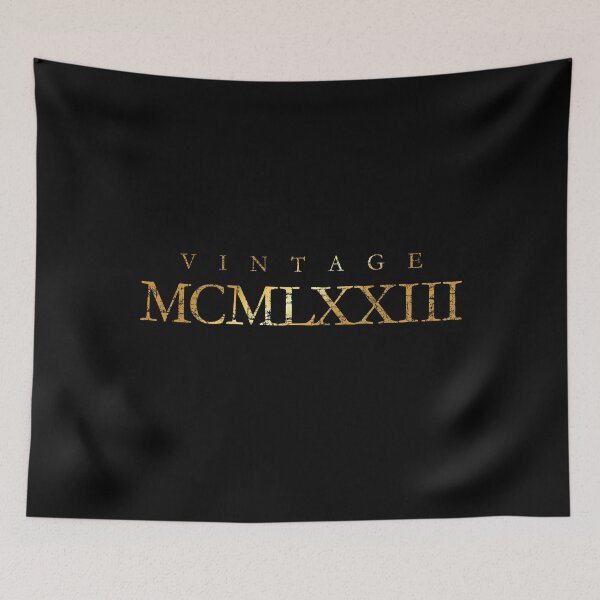 Item preview, Vintage MCMLXXIII Year 1973 (Antique Golden Yellow) 50 Birthday Gift designed and sold by theshirtshops.