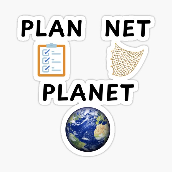 Item preview, Plan Net – Planet | Clever English Wordplay T-Shirt designed and sold by Tbuks Design.