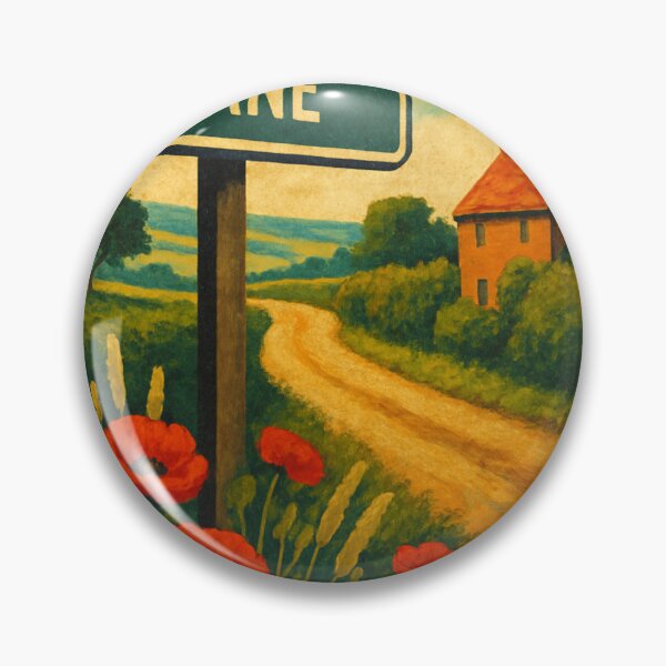 Item preview, Butthole Lane Sign in Shepshed Leicestershire England Countryside designed and sold by Places On Earth.