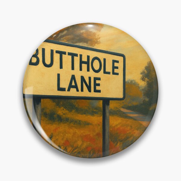 Item preview, Butthole Lane Autumn Scene in Shepshed Leicestershire United Kingdom designed and sold by Places On Earth.
