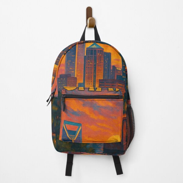 Item preview, Charlotte North Carolina City Skyline at Sunset over Uptown Bridges USA designed and sold by Places On Earth.