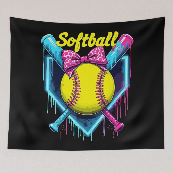 Item preview, Softball Player Ice Cream Softball Drip designed and sold by SpeedyPrints.