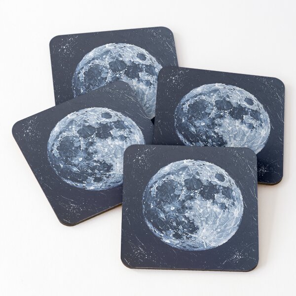 Item preview, Radiant Moon - Textured Lunar Art designed and sold by UniversalLines.