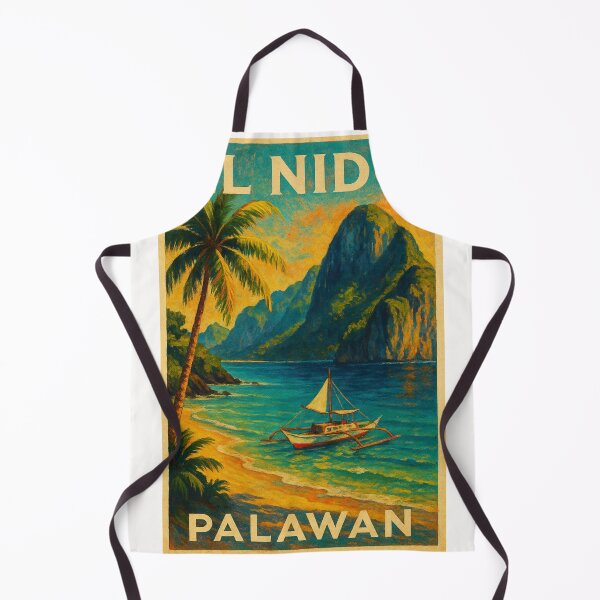 Item preview, El Nido Palawan Tropical Beach and Boat in Bacuit Bay Philippines designed and sold by Places On Earth.