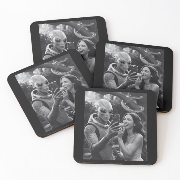 Item preview, Alien Selfie with Eve and the apple designed and sold by StaggDevon.