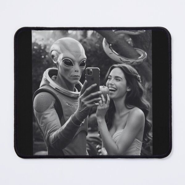 Item preview, Alien Selfie with Eve and the apple designed and sold by StaggDevon.