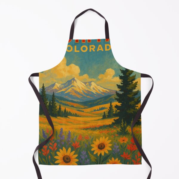 Item preview, South Park Colorado Wildflowers and Mountain Range Alpine Landscape USA designed and sold by Aryabek.