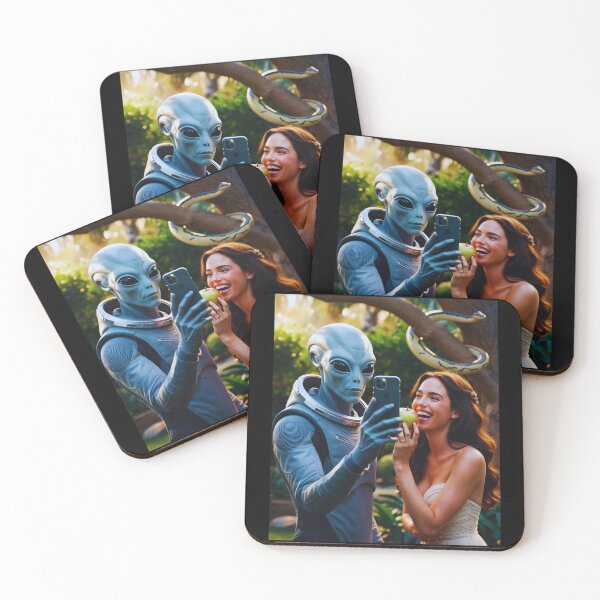 Item preview, Alien Selfie with Eve and the apple designed and sold by StaggDevon.